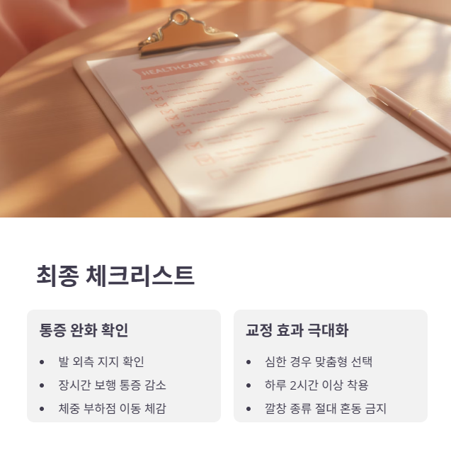 오다리 깔창 선택 및 사용 최종 체크리스트!