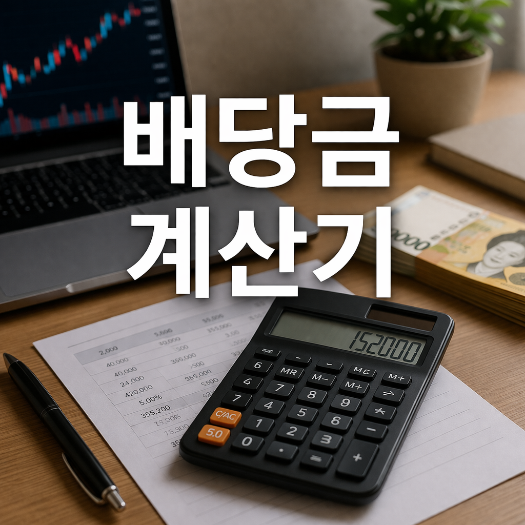 배당금 계산기 보는 법