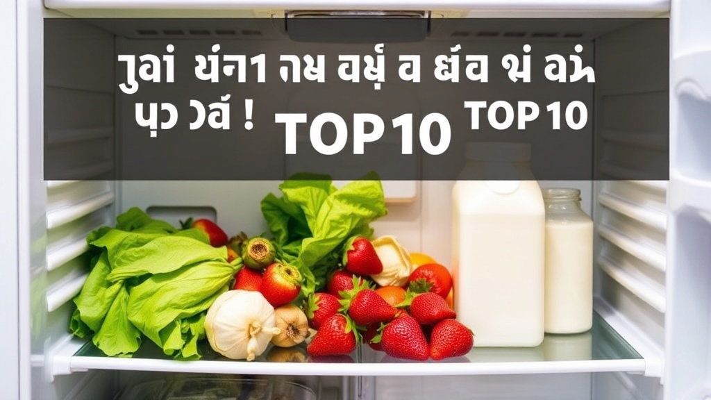 빨리 상하는 음식 TOP 10