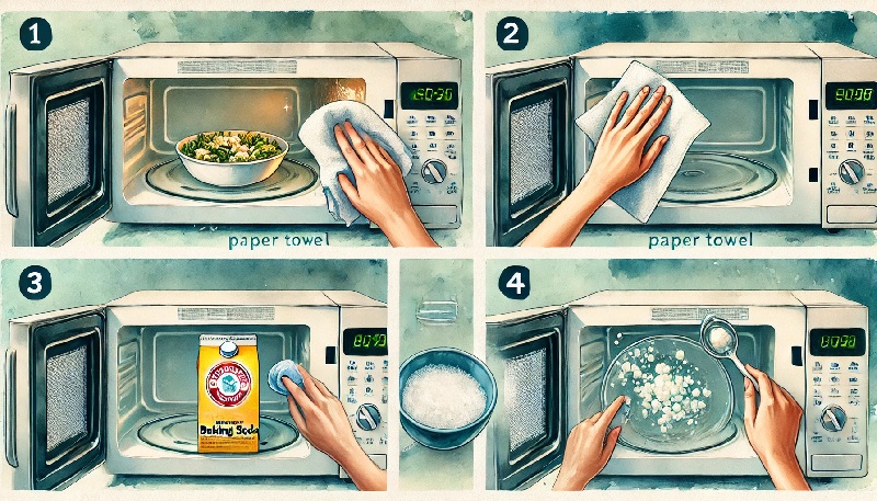 전자레인지 청소방법 10분 완성! 식초+주방세제나 일상 재료로 쉽게 냄새 제거하는 방법