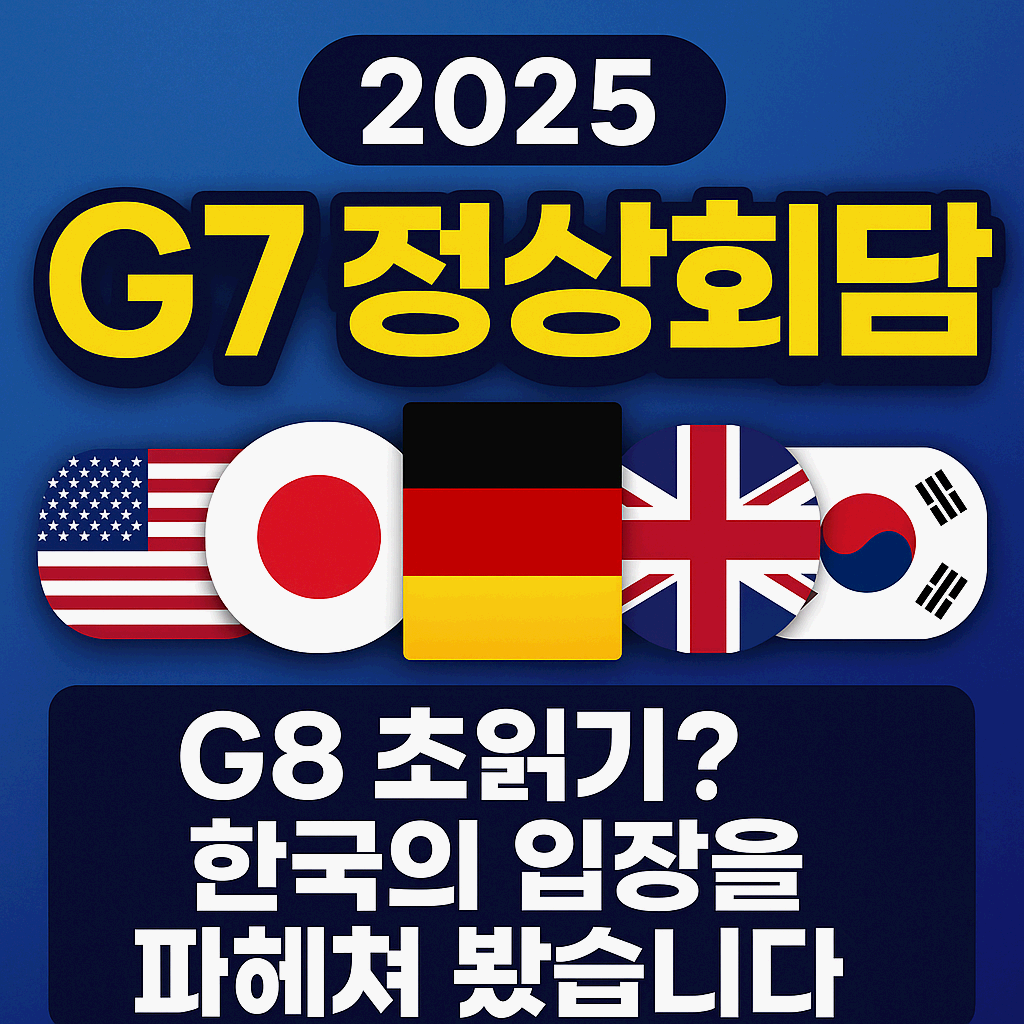 🌍 "2025 G7 정상회담, 한국은 왜 초대됐을까? 세계 질서의 판이 바뀐다!"