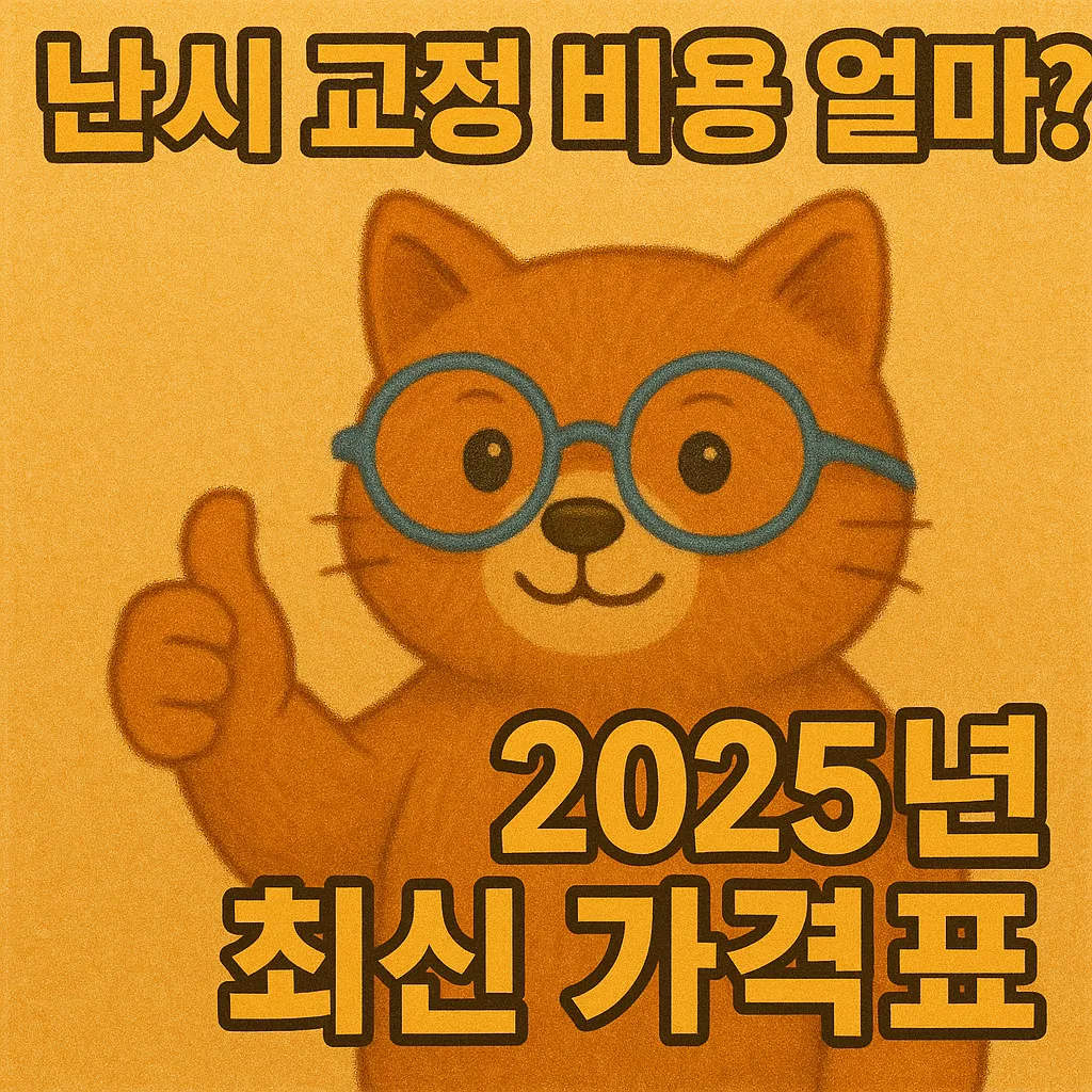 난시 교정 비용 얼마? 2025년 최신 가격표 대공개!
