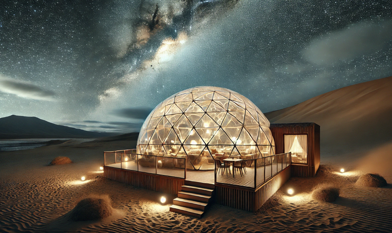 칠레 아타카마 사막 돔 – 우주와 마주하는 밤