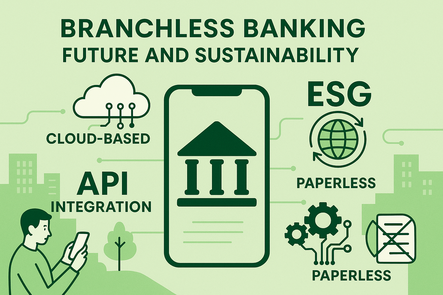 "Branchless banking의 확산과 미래"에 대한 이미지입니다.