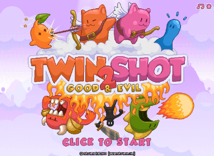 트윈샷2-플래시게임-메인-화면