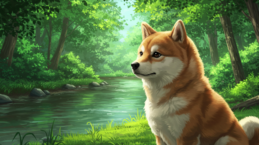 새치 고민중인 강아지