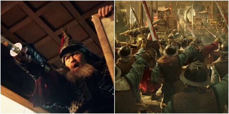 이순신 장군과 휘하 수군들이 등장하는 영화 노량: 죽음의 바다