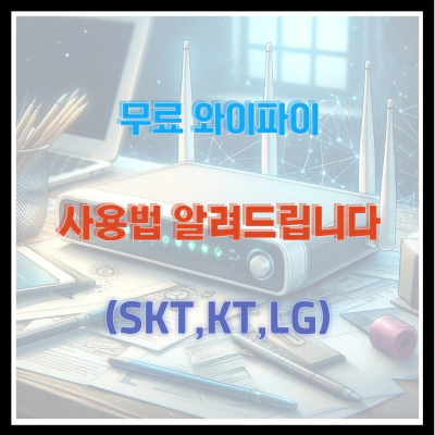 무료 와이파이 사용법 알려드립니다 (SKT&#44;KT&#44;LG)