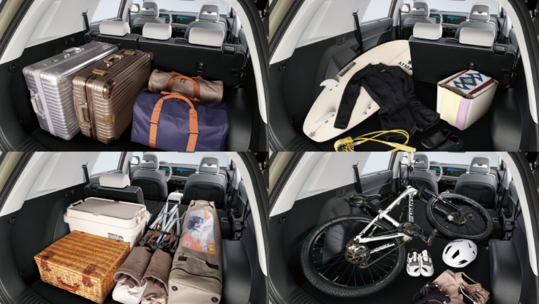 토레스EVX 트렁크 적재용량 및 폴딩시 적재용량 증가