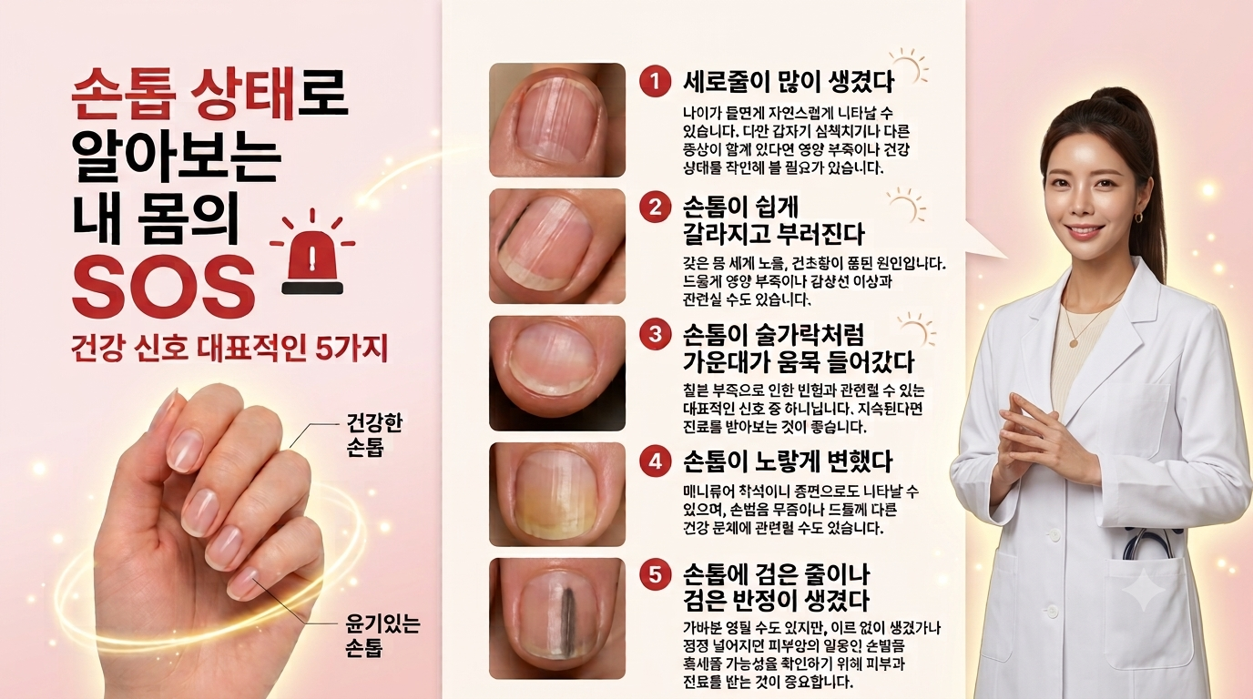 손발톱으로 읽는 건강 신호 5가지 - 곤봉지&middot;보우선&middot;흑색종 놓치면 늦는다