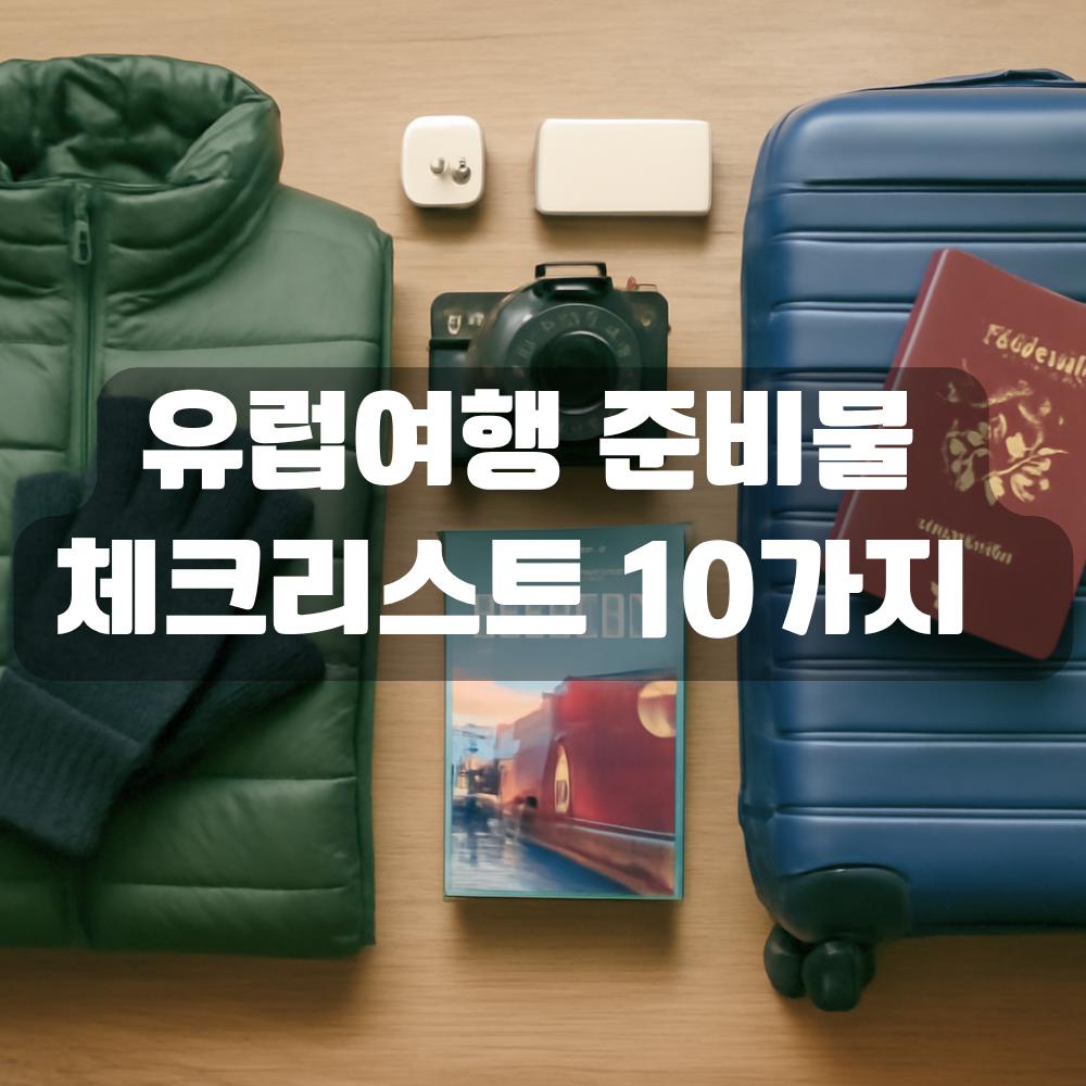 유럽여행 준비물 체크리스트