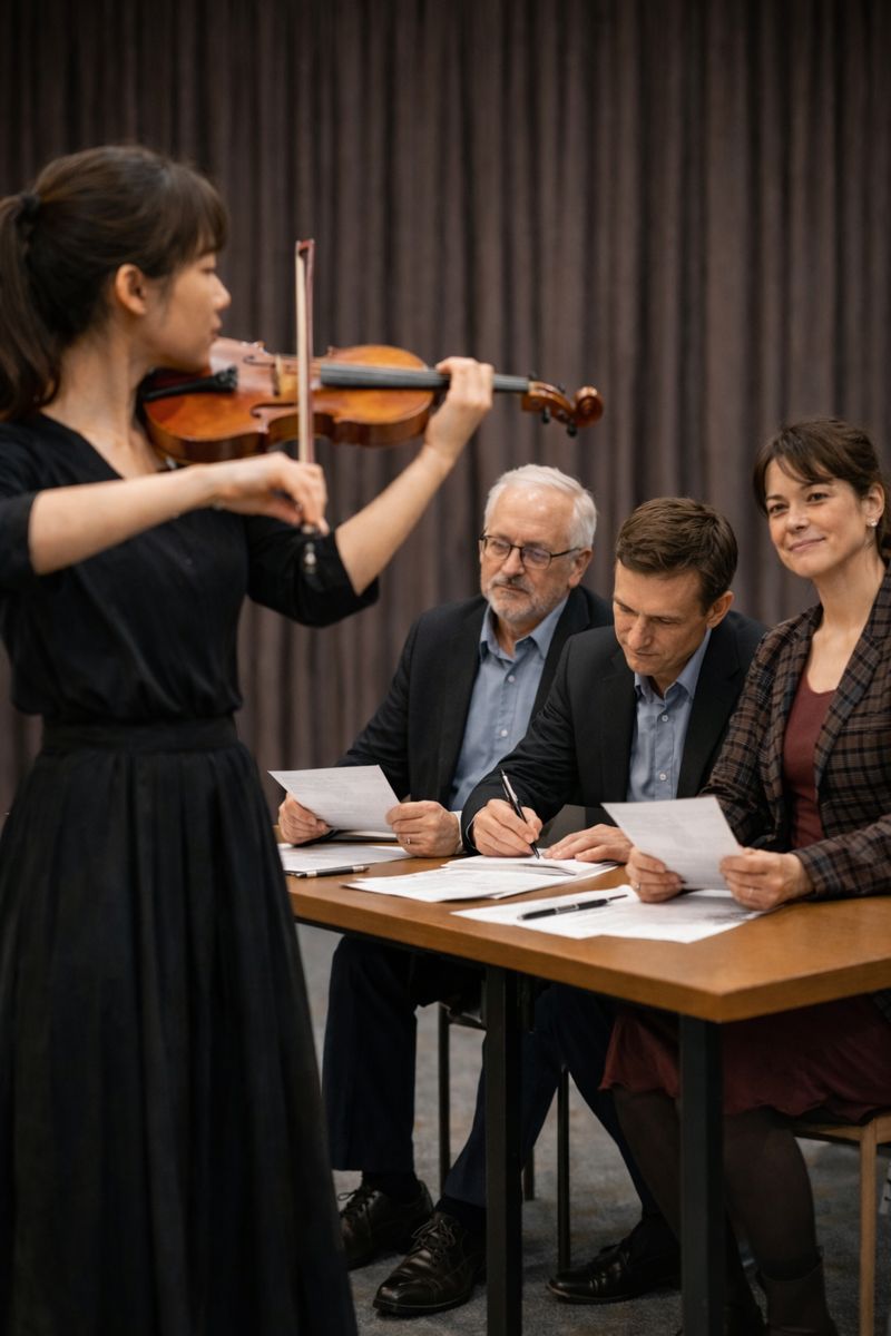 바이올린 독일 입시 이미지