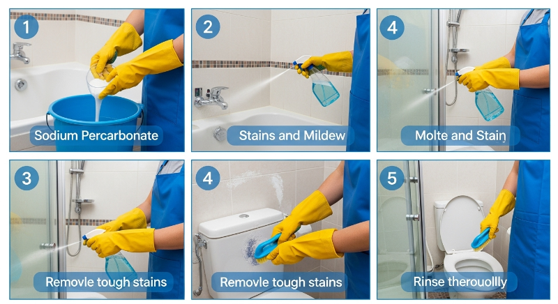 과탄산소다 활용법: 욕실 청소