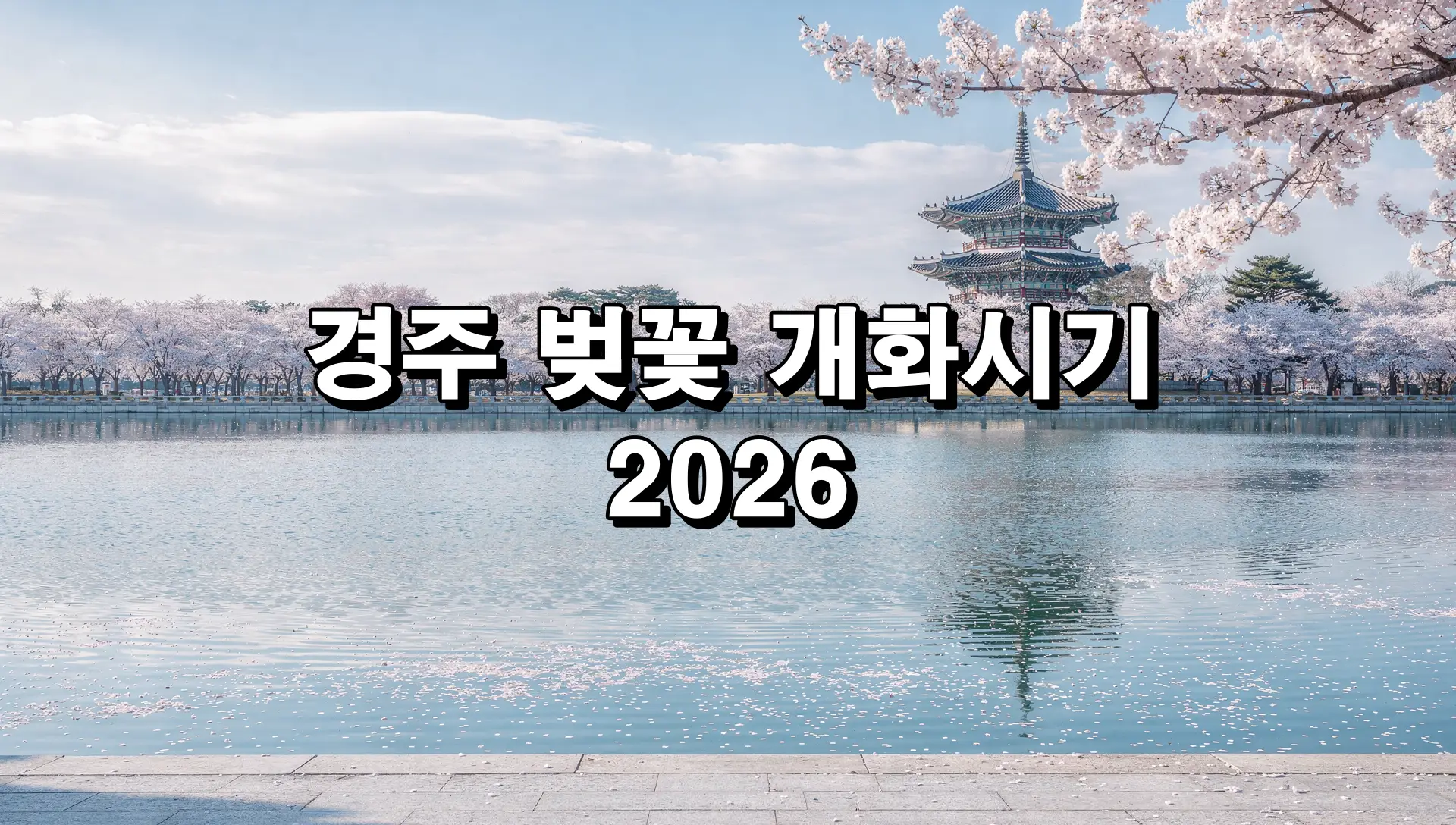 경주 벚꽃 개화시기 2026