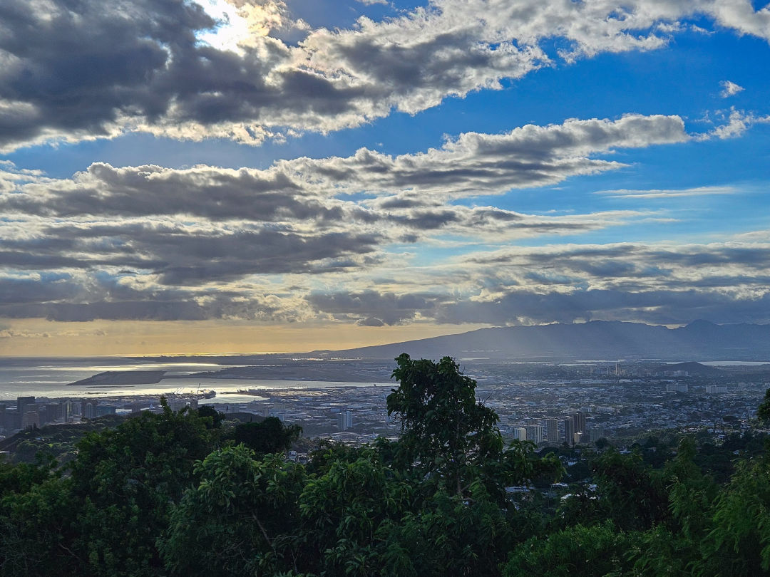 하와이 탄탈루스 전망대 일몰