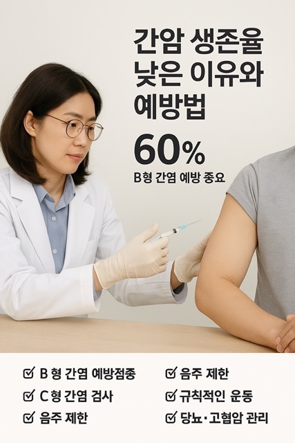 B형 간염 예방접종을 통해 간암 예방과 생존율 향상을 강조하는 의료진 모습(출처: 자체제작)