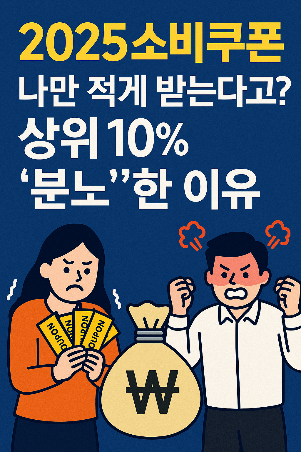 2025 한국 소비쿠폰, 나만 적게 받는다고? 상위 10% '분노'한 이유