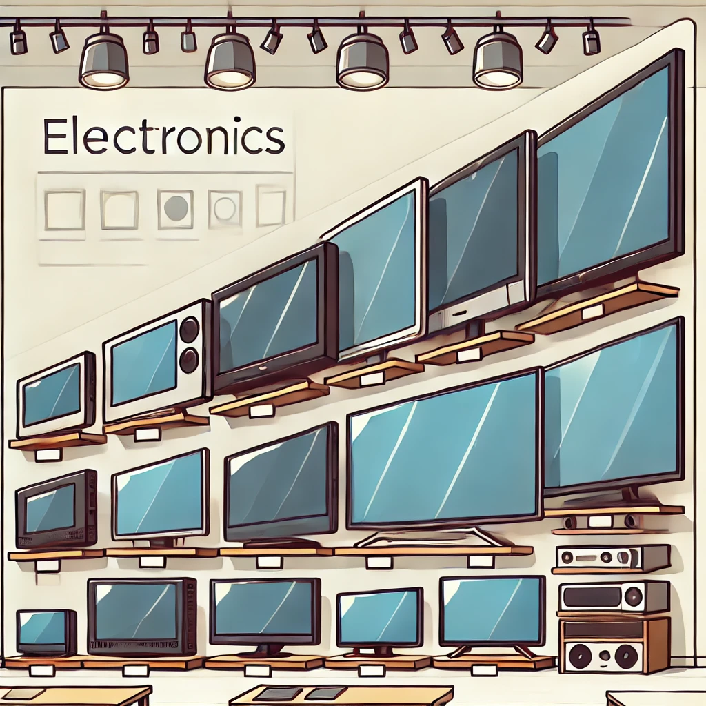 다양한 크기의 TV