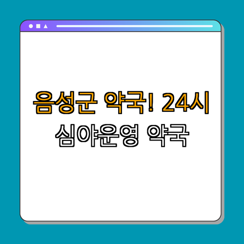 충청북도 음성군 약국 BEST4 | 24시 약국 찾기 | 심야 약국 운영 | 토요일, 일요일 약국 | 공휴일 열린 약국 | 총정리