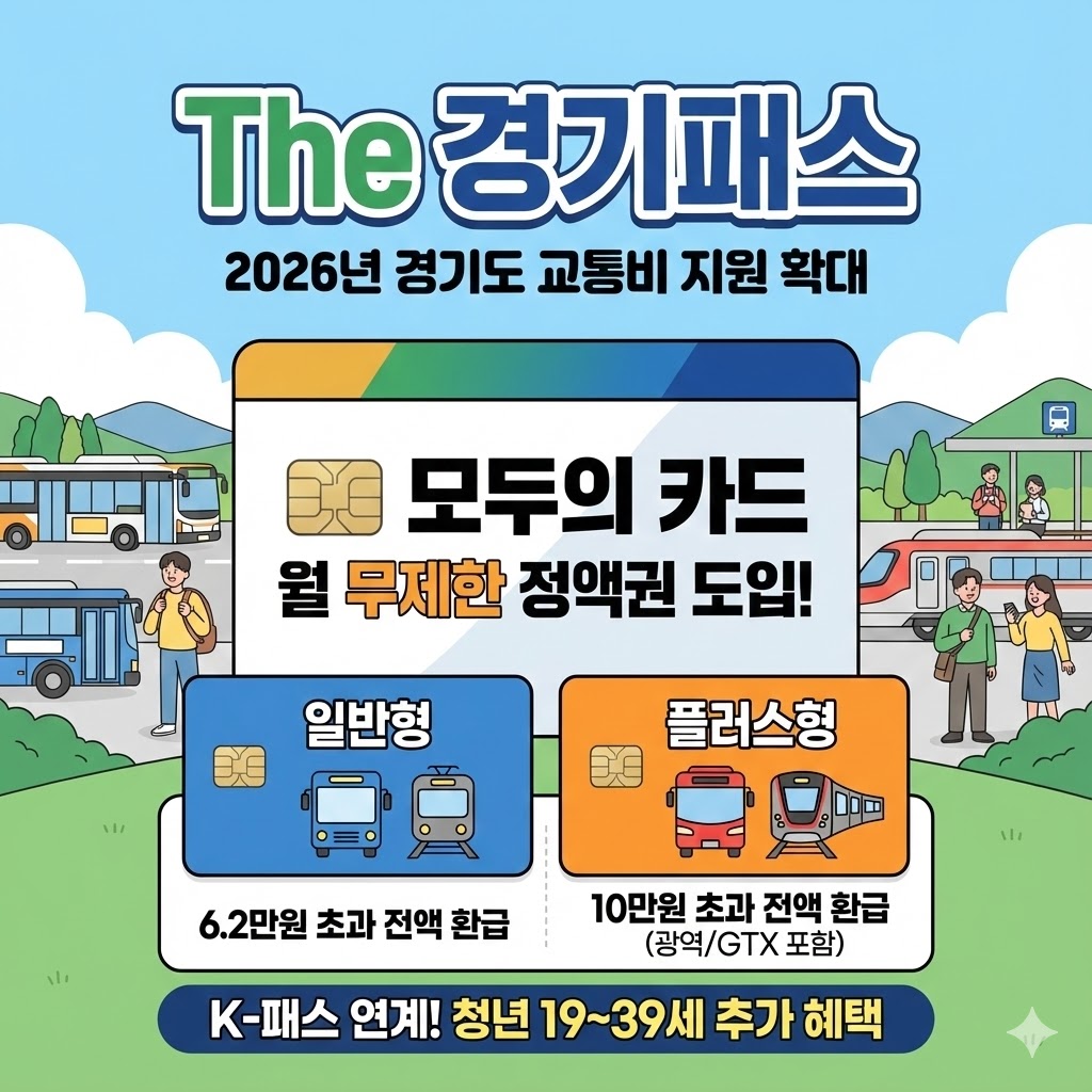 2026년 새롭게 도입된 'The 경기패스 모두의 카드' 안내 썸네일