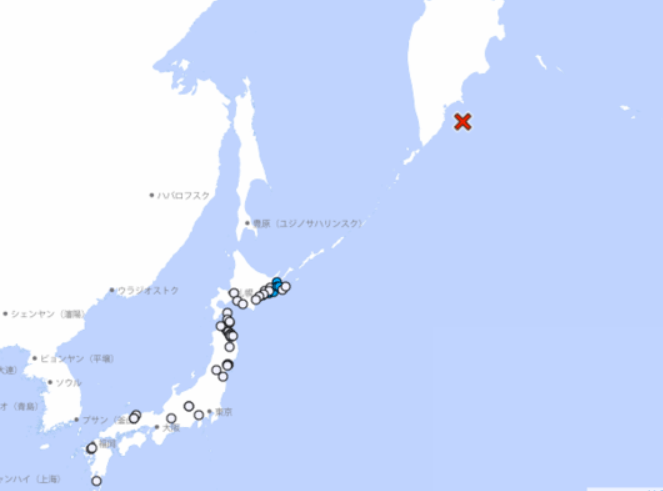 일본 태평양 연안 쓰나미 경보