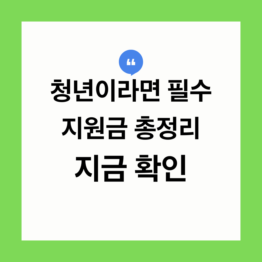 2026년 청년 지원금 총정리 월세 도약계좌 취업지원 혜택 모음