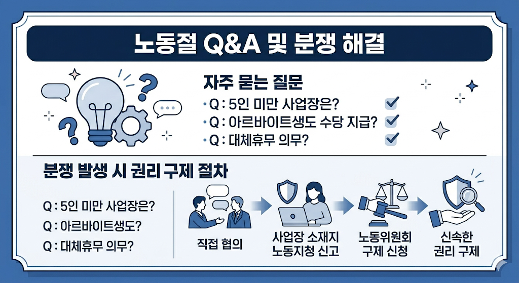 2026년 5월 1일 노동절 법정공휴일 지정 안내