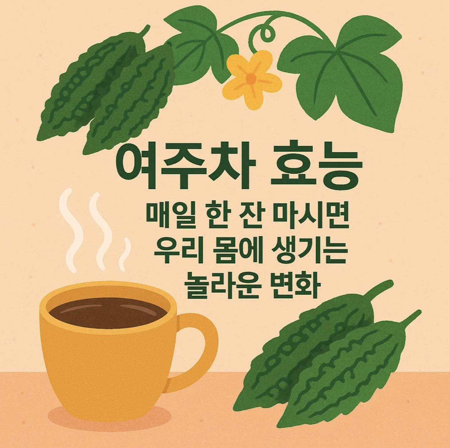 여주차 효능, 매일 한 잔 마시면 우리 몸에 생기는 놀라운 변화