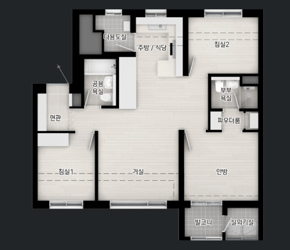 이문 아이파크자이 분양가 평면도