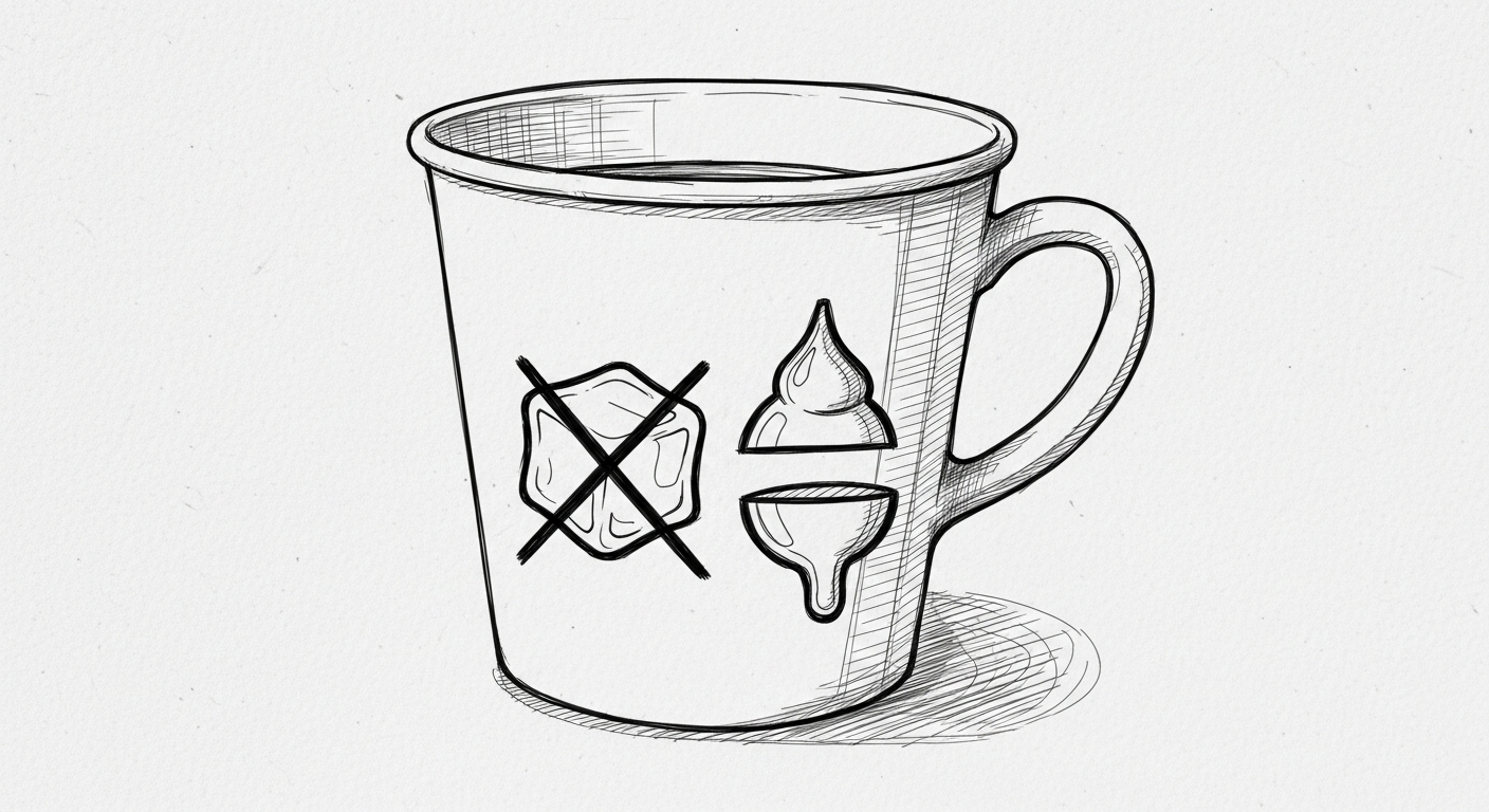 얼음 빼기 시럽 양 조절 요청