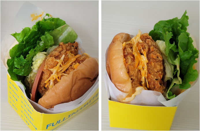 풀리너마이트 핫더블치킨 수제버거