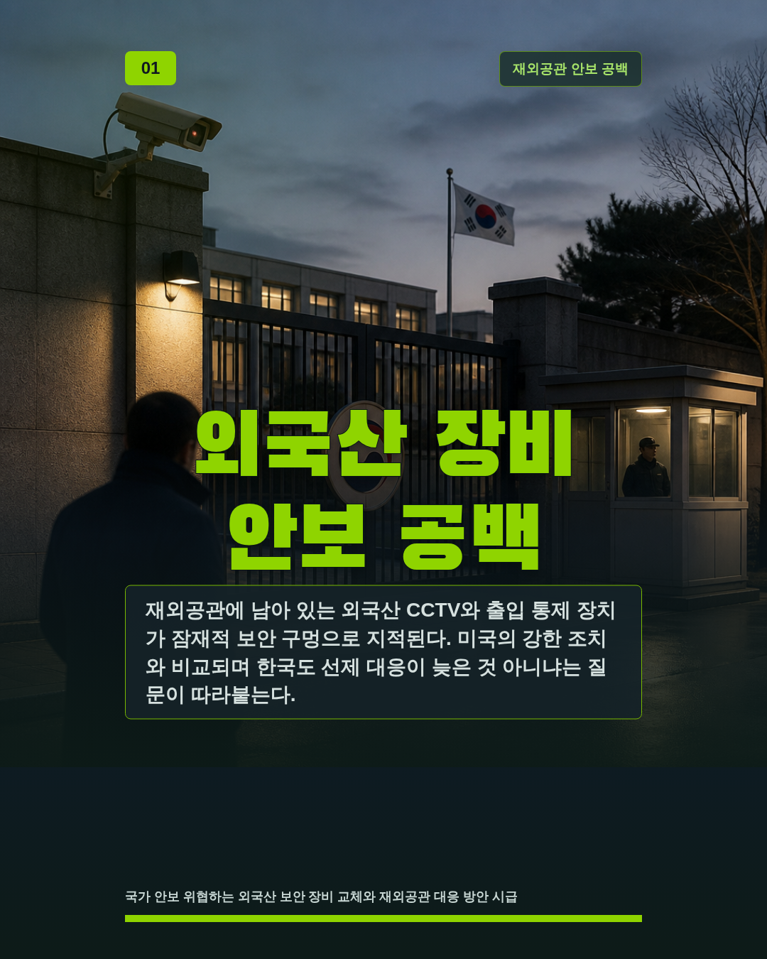 외국산 장비 안보 공백