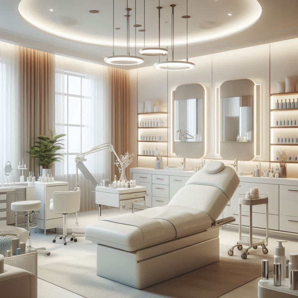 피부,체형관리 샵 배경