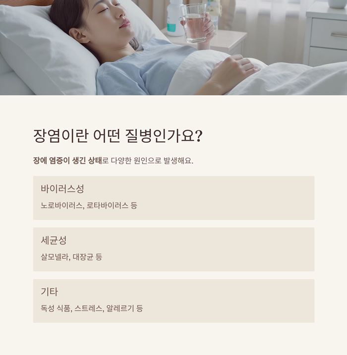 장염 증상 총정리! 초기에 나타나는 7가지 신호와 대처법 요약 이미지