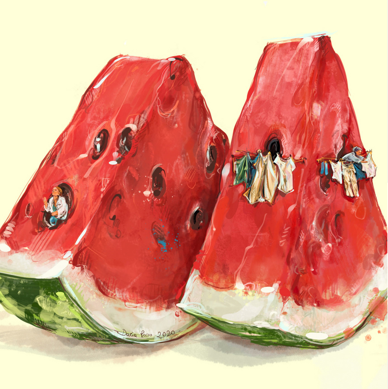 다리아 로쏘(Daria Rosso), 이탈리아, 일러스트레이터, 1994-현재