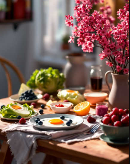 아침식사 관련 사진