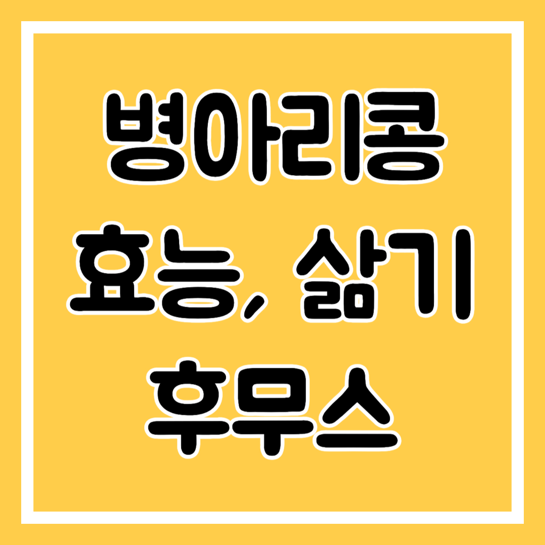 병아리콩 효능, 삶기, 후무스 만들기
