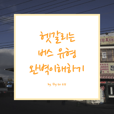 버스 유형 완벽 이해하기