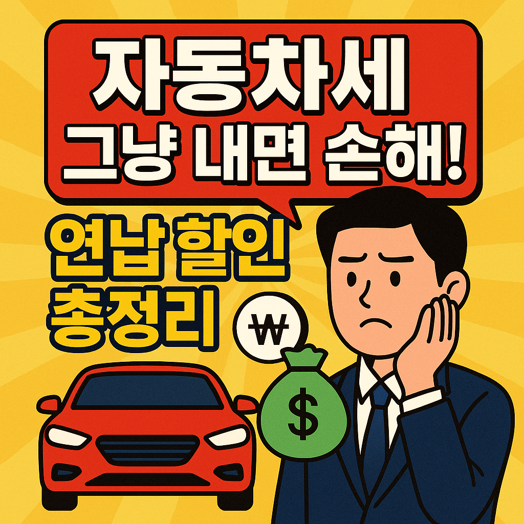 자동차세 연납 할인 4.57% 받는 법｜카드 무이자 꿀팁까지 총정리