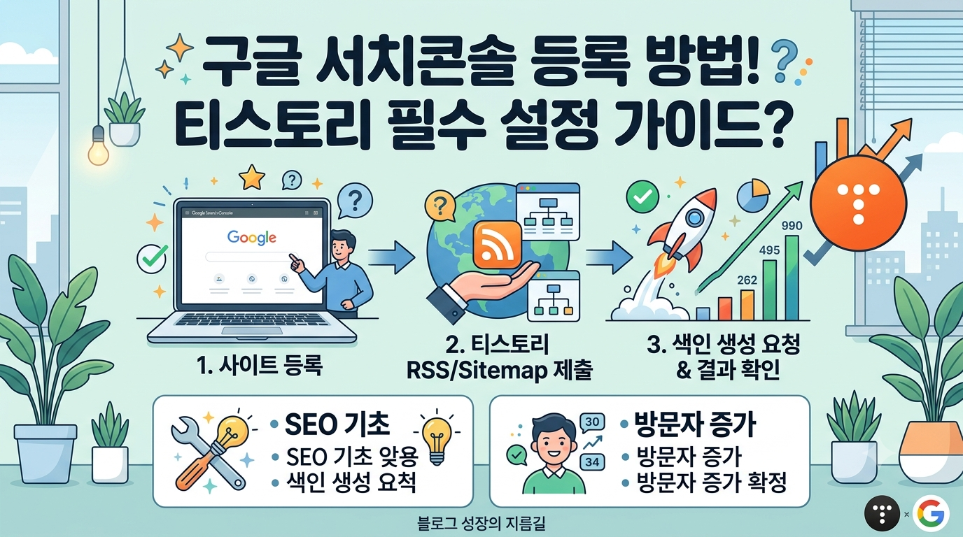 구글 서치콘솔 등록 방법? 티스토리 필수 설정 가이드