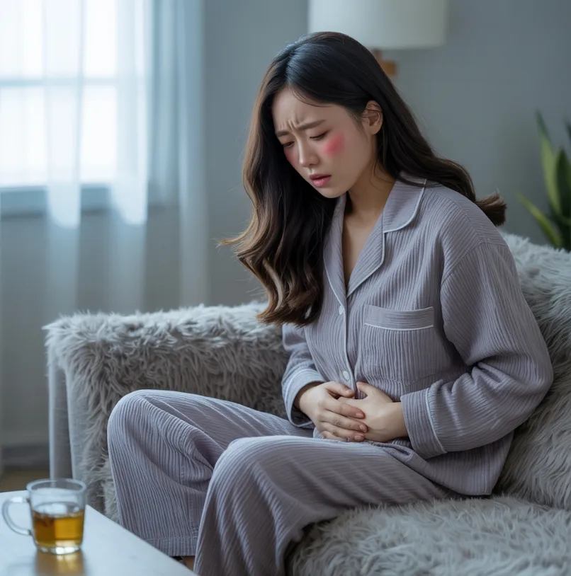 생리통 심할때 이미지