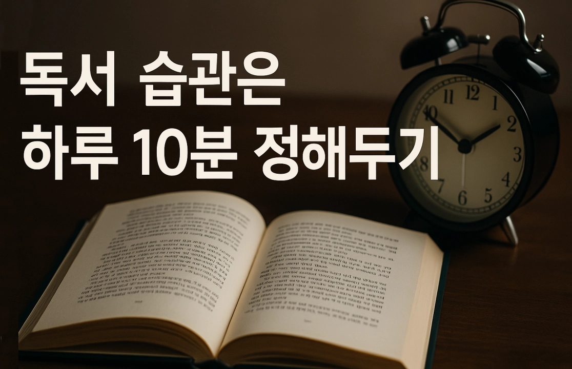 하루 10분 독서 습관 : 작지만 큰 변화를 위한 한 걸음