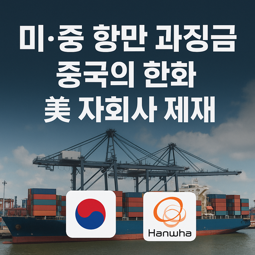 중국 항만·한화 제재 파장: 증시 영향과 투자 전략