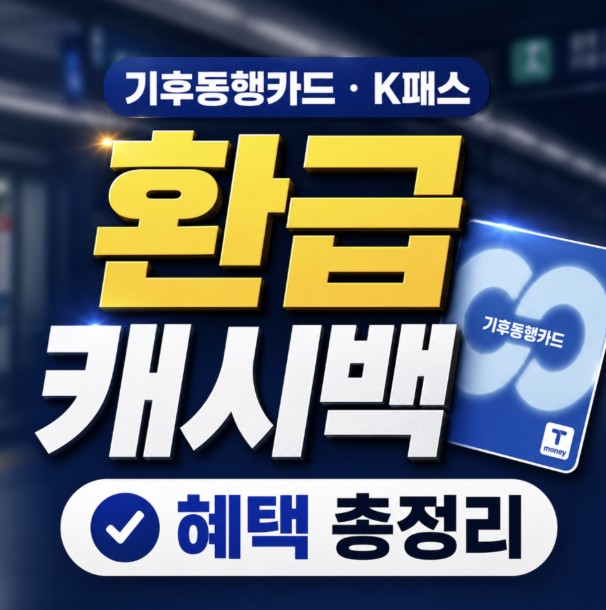 기후동행카드 환급 K패스 모두의카드 캐시백 혜택