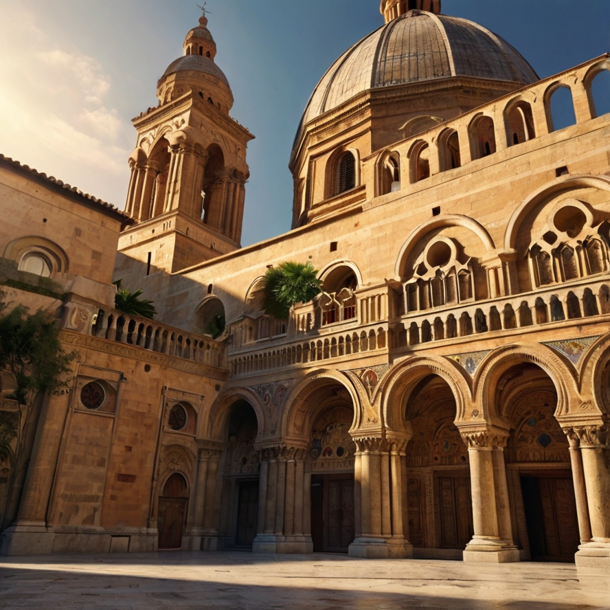 팔레르모 유네스코 건축물을 묘사한 이미지