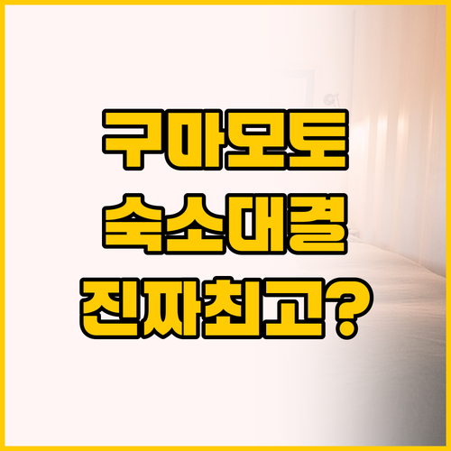 구마모토 숙소 고민 끝 네스트 호텔 ..