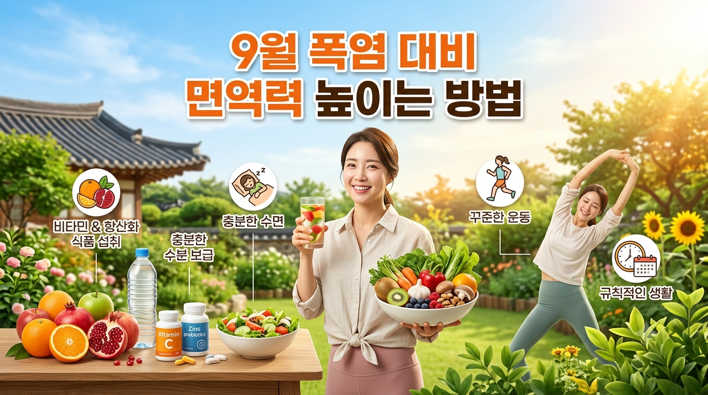 9월 폭염 면역력 높이는 방법