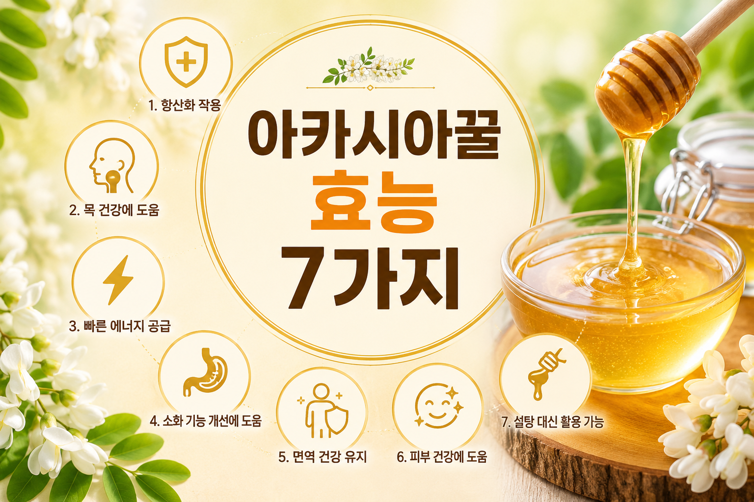 아카시아꿀 효능 7가지