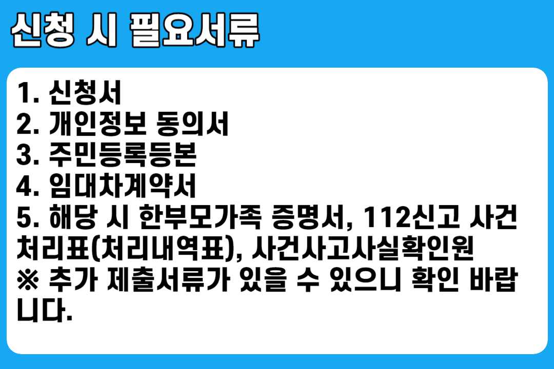 서울시 1인 안심장비 지원 사업