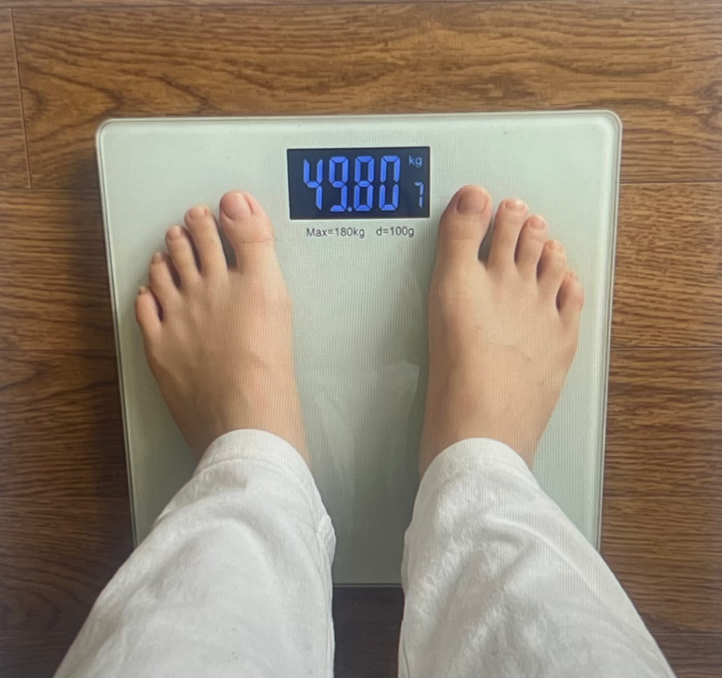 듀얼플랜 다이어트 유산균 효과 후기 증명하기 위한 몸무게 사진